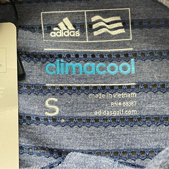 Adidas Climacool Zona Cooling Ventilation Stripe Golf Polo Shirt Women’s Size S - Picture 8 of 9